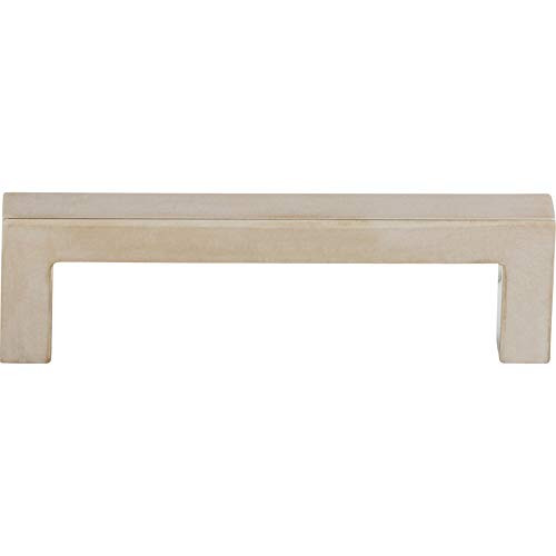 Top Knobs M1283 Asbury Collection 3-3/4" Square Bar Pull, Polished Nickel