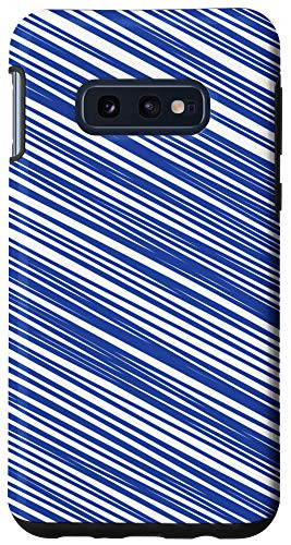 Galaxy S10e Pen Scribbles Blue Squiggly Lines Case