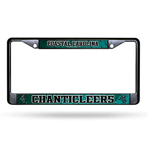 Rico Industries NCAA Coastal Carolina Chanticleers Standard Chrome License Plate Frame Rico Industries NCAA Coastal Carolina Chanticleers Standard Chrome License Plate Frame