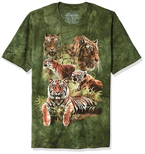 The Mountain Jungle Tigers Child T-Shirt, Green, XL The Mountain Jungle Tigers Child T-Shirt, Green, XL