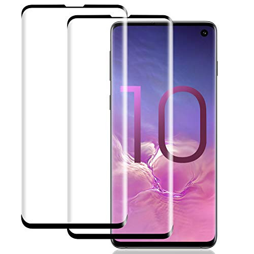 Belog Samsung Galaxy S10 Screen Protector, [2 Pack] [No Bubbles] [9H Hardness] [Scratchproof] [Table Friendly] Tempered Glass Screen Protector Compatible with Samsung Galaxy S10
