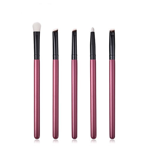 Da.Wa Women's Makeup Brush Set Fan Shaped Jujube Wood Handle Beauty Makeup Tool -5PCS-