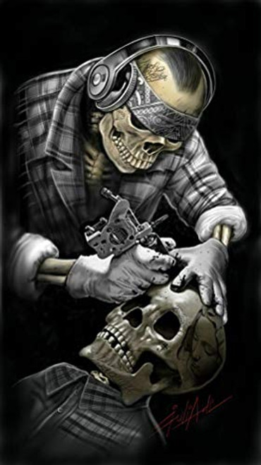 Eeypy Skeleton Tattooist Skull Tattoo Metal Tin Sign Poster Wall Plaque Vintage Bathroom Warn Man Cave Bar Kitchen Farm Yard Garden Garage Club Metal Tin Signs Wall Decor 8x12 Inch Eeypy Skeleton Tattooist Skull Tattoo Metal Tin Sign Poster Wall Plaque Vintage Bathroom Warn Man Cave Bar Kitchen Farm Yard Garden Garage Club Metal Tin Signs Wall Decor 8x12 Inch