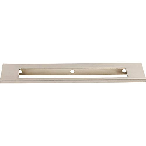 Top Knobs TK522BSN Mercer Collection 6" Europa Cut Out Tab Pull, Brushed Satin Nickel