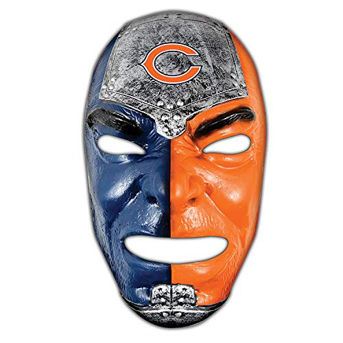 Franklin Sports NFL Chicago Bears Fan Face Mask - Team Fan Masks for NFL Football Games and Tailgates - Sports Fan Face Mask - Face Paint Masks Franklin Sports NFL Chicago Bears Fan Face Mask - Team Fan Masks for NFL Football Games and Tailgates - Sports Fan Face Mask - Face Paint Masks