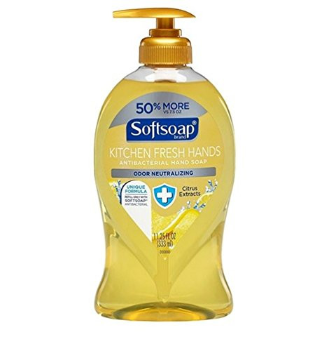 Softsoap Kitchen Fresh Hands Antibacterial Liquid Hand Soap, 11.25 oz Per Bottle -3 Pack-