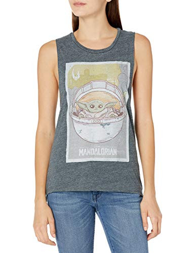 STAR WARS Junior's T-Shirt, DEN HTR, Medium
