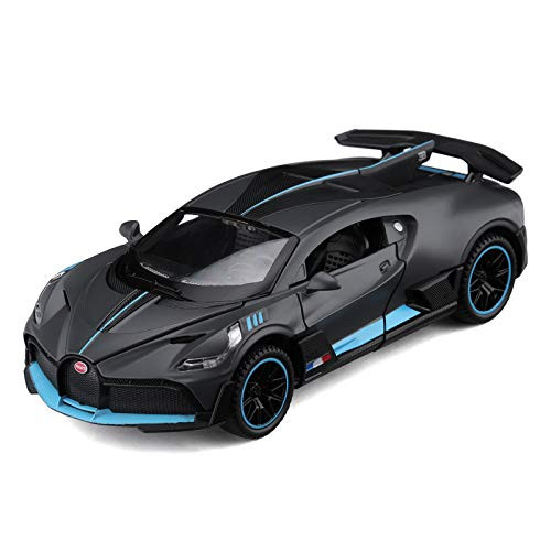 Bugatti Divo Diecast Car,Zinc Alloy Casting Model Toy Car Pull Back Car,1/32 Scale - Toy Gift for Kids Toddlers Boys and Girls -Gray-