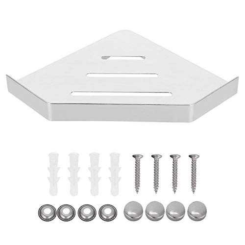Hilitand Wall Mounted Storage Rack, Shower Organizer Bathroom Organizer Holder, Shower Corner Shelf, Wall Mounted Storage Shelf Corner Shower Caddy Container for Bathroom Storage Rack-Punch-