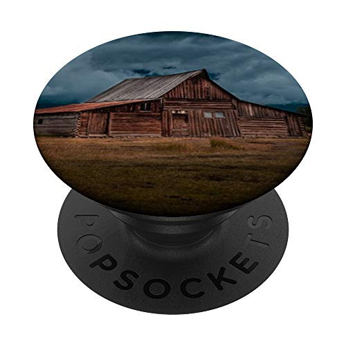 Log Cabin Barn Field Rural Countryside Nature PopSockets PopGrip- Swappable Grip for Phones  and  Tablets