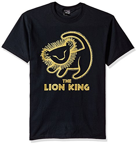 Disney Men's Lion King Painted Baby Simba Poster Graphic T-Shirt, Black, Large