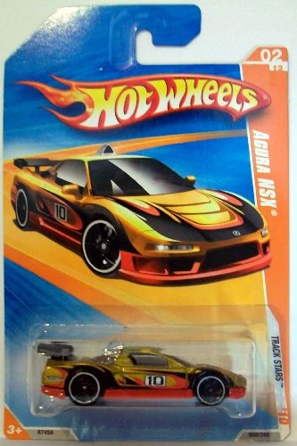 Hot Wheels 2010 058/240 Acura NSX Gold/Red 1-64