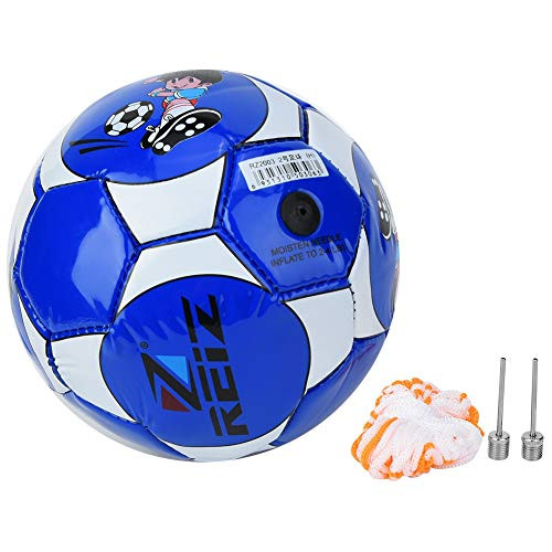Children Soccer Ball-Indoor Outdoor Sport Children Kids Soccer Football Ball Training Size 2 Net Needle -Blue-