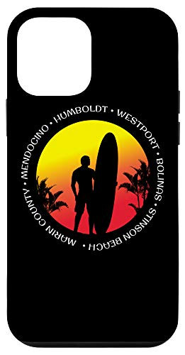 iPhone 12 mini Northern California Surf Surfing Fan Gift Case