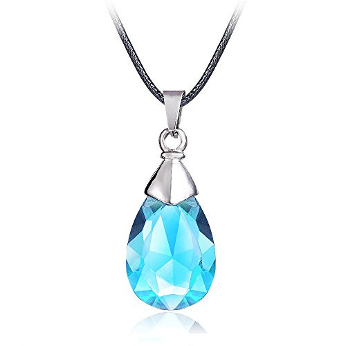 SAO Sword Art Online Yui's Heart Pendant Necklace for Asuna Yuuki cosplay - Black / Blue Crystal SAO Sword Art Online Yui's Heart Pendant Necklace for Asuna Yuuki cosplay - Black / Blue Crystal