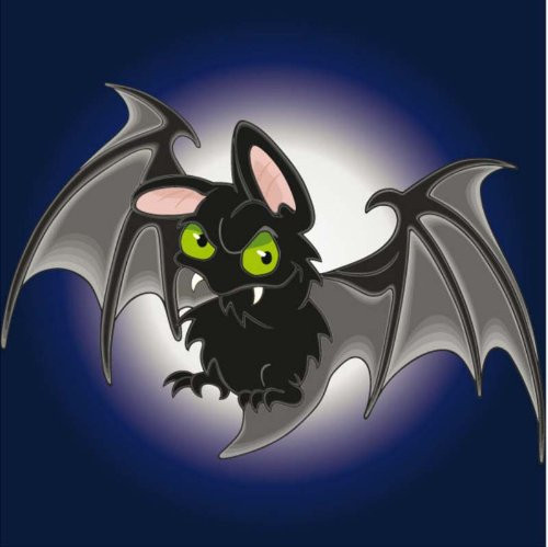 Bat with Big Green Eyes - Etched Vinyl Stained Glass Film, Static Cling Window Decal Bat with Big Green Eyes - Etched Vinyl Stained Glass Film, Static Cling Window Decal