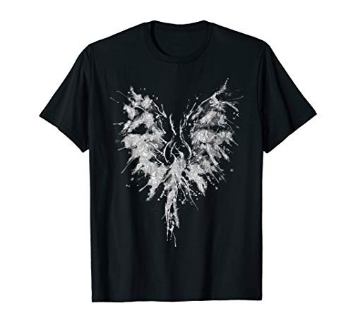 Abstract Watercolor Phoenix Inkblot Bird T-Shirt