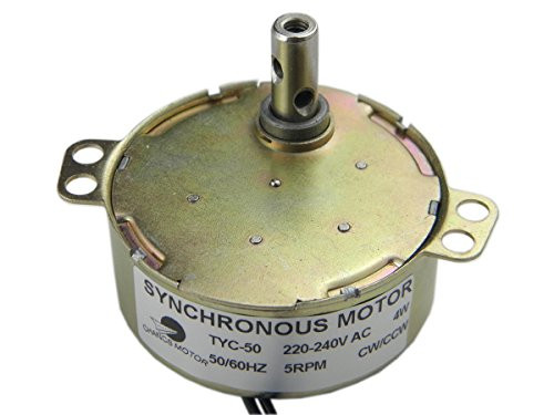 TYC-50 Synchronous Motor 220V AC Electric Gear Motor5-6RPM CW/CCW Torque 4Kg.cm 4W for Fan Microwave Oven