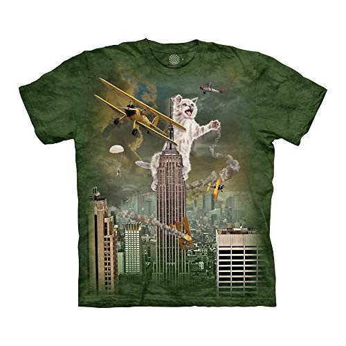 The Mountain unisex adult King Kitten T Shirt, Green, Medium US The Mountain unisex adult King Kitten T Shirt, Green, Medium US