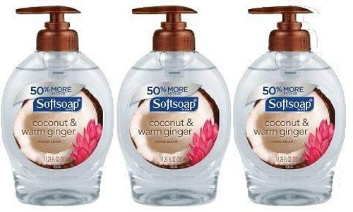 Softsoap Hand Soap, Coconut and Warm Ginger, 3 Pack of 11.25 oz Bottles Softsoap Hand Soap, Coconut and Warm Ginger, 3 Pack of 11.25 oz Bottles