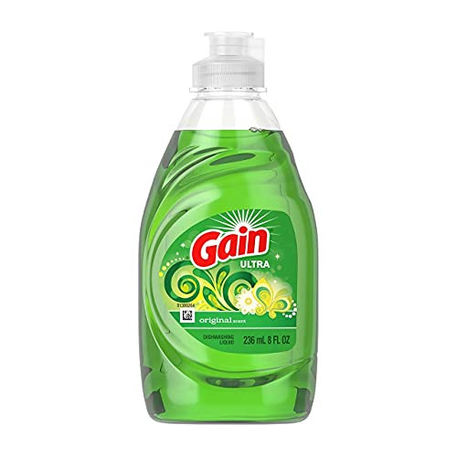 Gain Ultra Dishwashing Liquid Original, 1 Count -Dish Washing Liquid- Pack of 4