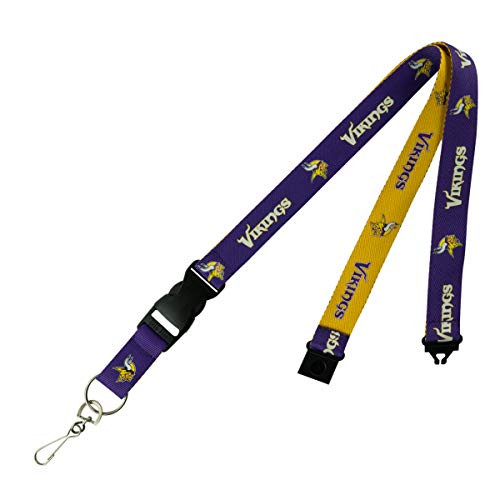 Pro Specialties Group NFL Minnesota Vikings Two-Tone Lanyard, Purple/Gold, One Size Pro Specialties Group NFL Minnesota Vikings Two-Tone Lanyard, Purple/Gold, One Size