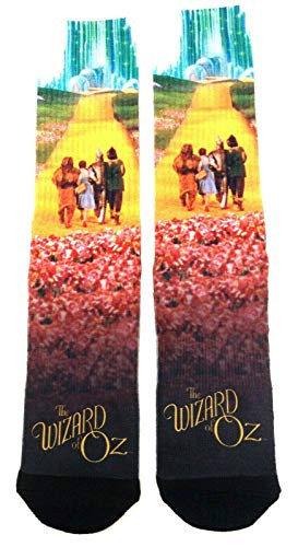 The Wizard of Oz Group Photo Yellow Brick Road Premium Sublimated Men's Crew Socks