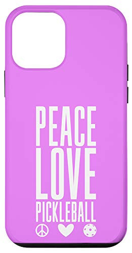 iPhone 12 mini Peace Love Pickleball, Pickle Ball Paddle Game Lover Gift Case