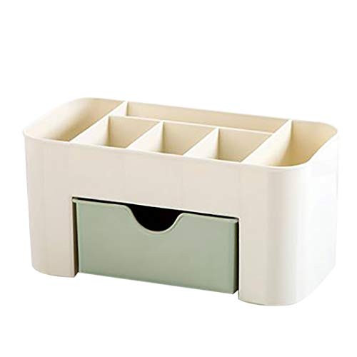 Akaslife Office Desk Organizer with Small Drawer, Multifunctional Plastic Desktop Cosmetic Box Multifunctional Desk Storage Box