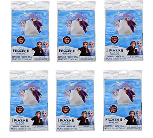 Frozen2 Inflatable Beach Ball- 6 Pack