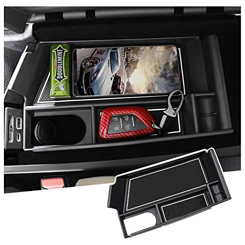 Leather Armrest Cover Pad For Cadillac CT5 (2019-2025) - Center Console Protector With Side Storage Pockets