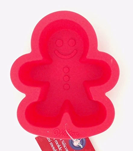 Gingerbread Boy Mini Silicone Mold Red