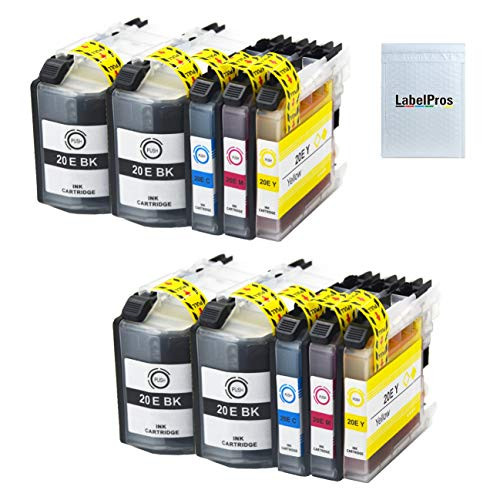 LabelPros Compatible LC20e Ink Cartridges Super High Yield Replacement for Brother LC20e LC20eBK LC20eM Work for Brother MFC-J985dw MFC-J5920dw MFC-J775dw MFC-J985dwXL Printer -10 Pack, 4BK 2C 2M 2Y-