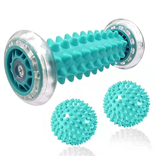 Foot Massage Roller and Spiky Ball Therapy Set,Manual Foot Massager for Plantar Fasciitis,Heel and Foot Arch Pain,Trigger Point Therapy, Muscle Recovery Foot Massage Roller and Spiky Ball Therapy Set,Manual Foot Massager for Plantar Fasciitis,Heel and Foot Arch Pain,Trigger Point Therapy, Muscle Recovery