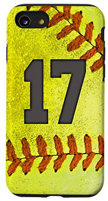 iPhone SE -2020- / 7 / 8 Softball Fan -17 Jersey No 17 Softball Lover Phone Case Gift Case