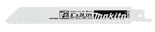 Makita 723067-A-5 6-Inch 24-TPI Metal Cutting Reciprocating Saw Blade -5-Pack-