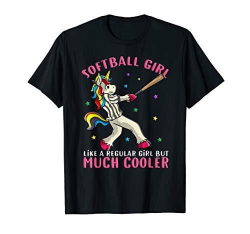 Softball Girl - Unicorn Female Softball Player and Fan T-Shirt Softball Girl - Unicorn Female Softball Player and Fan T-Shirt