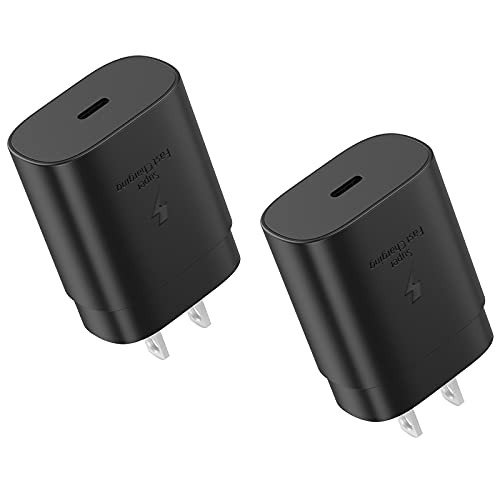 USB C Charger Block, PD 25W Super Fast Charger Type C for Samsung Galaxy S21 5G/S21 Ultra/S21 Plus/ S20/ S20 Plus/ S20 Ultra/ Note10/ Note 20, 2021 iPad Pro 12.9, iPad Pro 11, iPad Air 4-2 Packs- USB C Charger Block, PD 25W Super Fast Charger Type C for Samsung Galaxy S21 5G/S21 Ultra/S21 Plus/ S20/ S20 Plus/ S20 Ultra/ Note10/ Note 20, 2021 iPad Pro 12.9, iPad Pro 11, iPad Air 4-2 Packs-