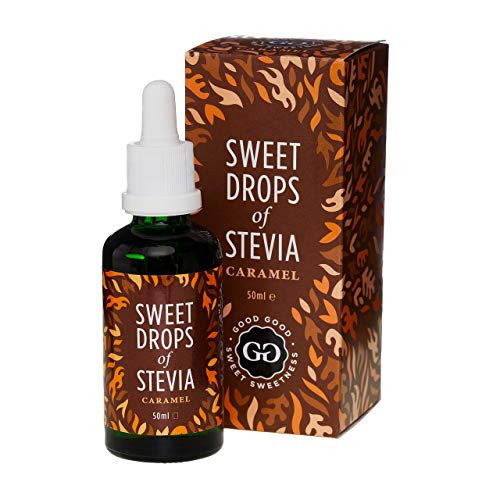 Caramel Stevia Drops by Good Good (1.7 Fl oz / 50ml) - Sugar Free and All Natural! Diabetic Friendly! Sugar Free Substitute and Zero Calorie Sweetener