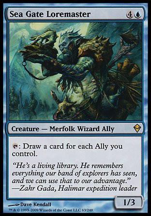 Magic The Gathering - Sea Gate Loremaster -63- - Zendikar - Foil