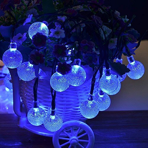 Solar String Light Outdoor 31ft 50 Led Solar Lights Outdoor String Lights Waterproof 8 Modes Solar Outdoor String Light for Garden, Gazebo, Yard, Outdoor Decorations for Patio -Blue, 31 FT 50 LED- Solar String Light Outdoor 31ft 50 Led Solar Lights Outdoor String Lights Waterproof 8 Modes Solar Outdoor String Light for Garden, Gazebo, Yard, Outdoor Decorations for Patio -Blue, 31 FT 50 LED-