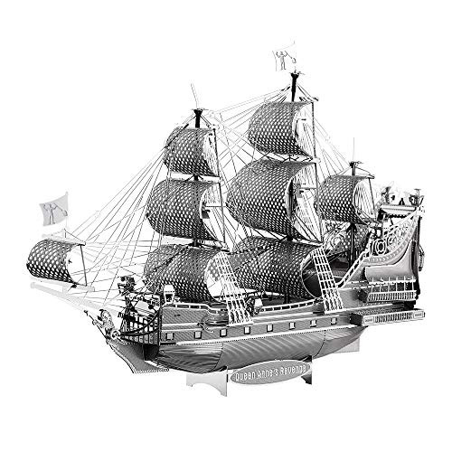 Piececool 3D Metal Model Kits-Pirate Ship, DIY 3D Metal Puzzle for Adults, Great Birthday Gifts