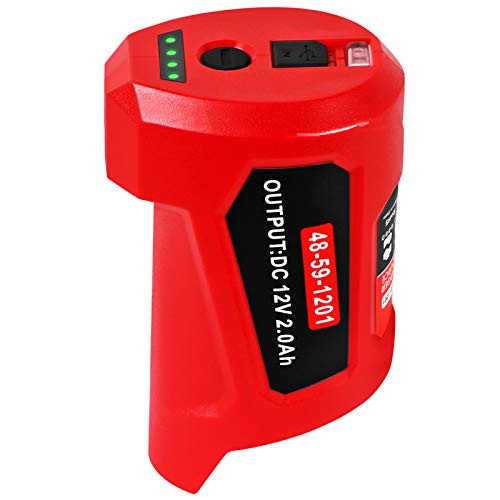 CaliHutt 12V USB Power Charger Adapter Replacement for Milwaukee M12 Battery Adapter Milwaukee Heated Jacket 49-24-2310 48-59-1201 Compatible with 48-11-2420 48-11-2411 48-11-2401 48-11-2402. CaliHutt 12V USB Power Charger Adapter Replacement for Milwaukee M12 Battery Adapter Milwaukee Heated Jacket 49-24-2310 48-59-1201 Compatible with 48-11-2420 48-11-2411 48-11-2401 48-11-2402.