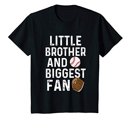 Kids Little Brother Biggest Fan Baseball Shirt Funny Boys Kids Kids Little Brother Biggest Fan Baseball Shirt Funny Boys Kids