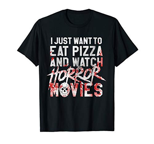 Funny Horror Movie Fan Gift - Halloween Pizza T-Shirt Funny Horror Movie Fan Gift - Halloween Pizza T-Shirt