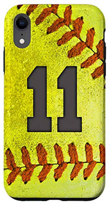 iPhone XR Softball Fan -11 Jersey No 11 Softball Lover Phone Case Gift Case