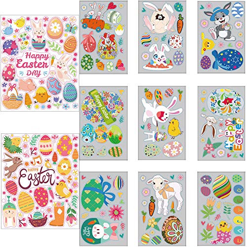 Easter Window Clings Easter Stickers - 213 pcs 11 Sheets Easter Window Clings for Glass Windows Spring Window Clings Window Stickers for Kids
Easter Window Clings Easter Stickers - 213 pcs 11 Sheets Easter Window Clings for Glass Windows Spring Window Clings Window Stickers for Kids