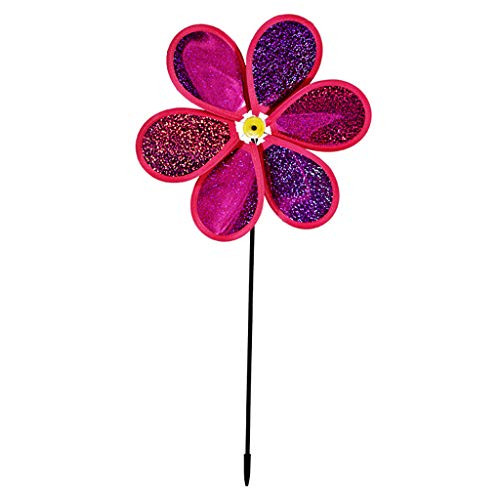 scwopeuer Sequins Windmill Colorful Wind Spinner Pinwheels Garden Yard Patio Lawn Decor,Decorative Windmills for The Yard