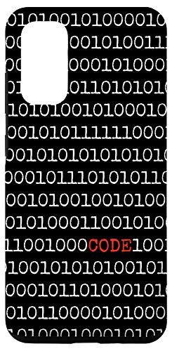 Galaxy S20 White Binary Red C O D E - Computer Programmer Geek Gift Case
