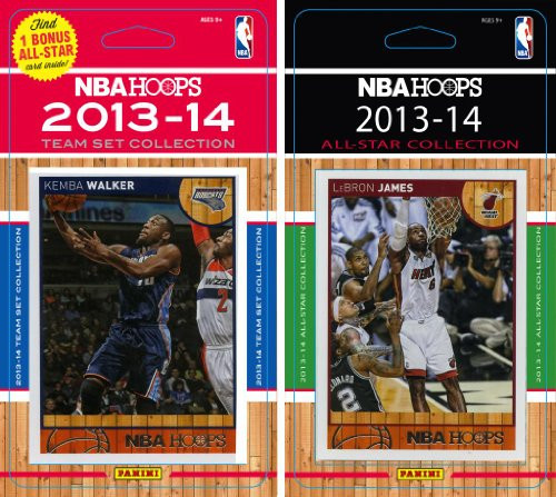 NBA Charlotte Bobcats Licensed 2013-14 Hoops Team Set Plus 2013-24 Hoops All Star Card Set